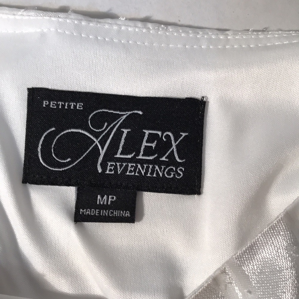 Alex Evenings White Floral Blouse - Picture 4 of 9